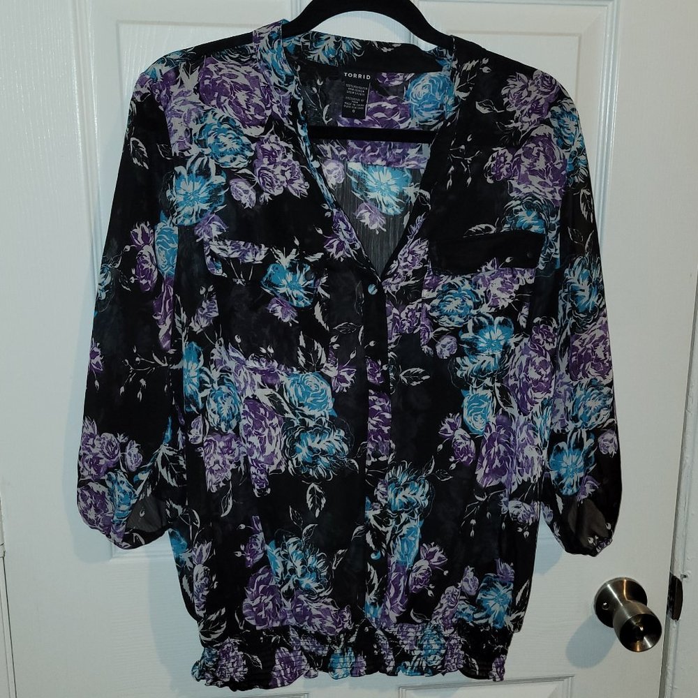 Floral Torrid Blouse